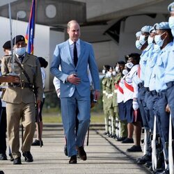 El Príncipe Guillermo a su llegada a Belice para una visita oficial por el Jubileo de Platino