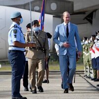 El Príncipe Guillermo a su llegada a Belice para una visita oficial por el Jubileo de Platino