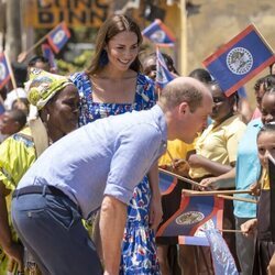 El Príncipe Guillermo y Kate Middleton en el Festival of Garifuna Culture de Hopkins en Belice