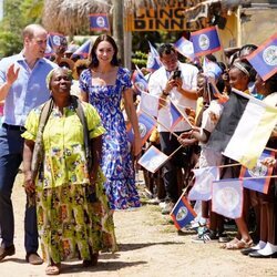 El Príncipe Guillermo y Kate Middleton en la celebración del Festival of Garifuna Culture de Hopkins en Belice