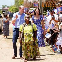 El Príncipe Guillermo y Kate Middleton en la celebración del Festival of Garifuna Culture de Hopkins en Belice