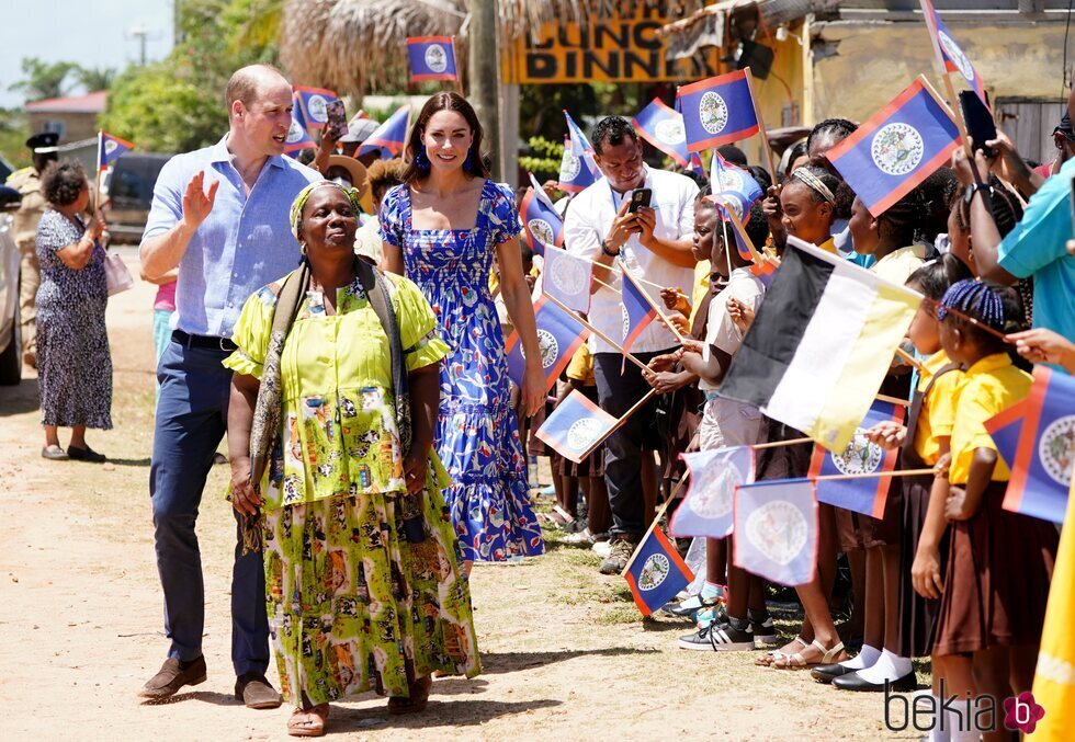 El Príncipe Guillermo y Kate Middleton en la celebración del Festival of Garifuna Culture de Hopkins en Belice