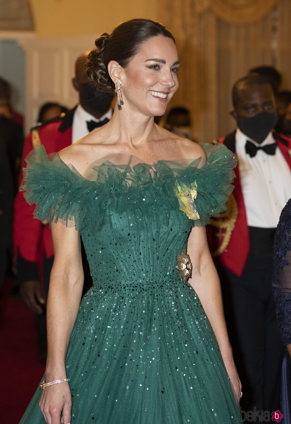 Kate Middleton en una cena en su honor en Jamaica