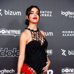 Violeta Mangriñán en los Premios Ídolo presumiendo de embarazo