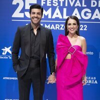 Paula Echevarría y Miguel Torres en la gala de clausura del Festival de Málaga 2022