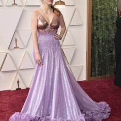 Jessica Chastain en la alfombra roja de los Premios Oscar 2022