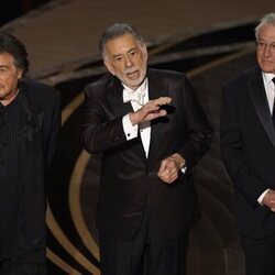 Al Pacino, Francis Ford Coppola y Robert De Niro en los Premios Oscar 2022
