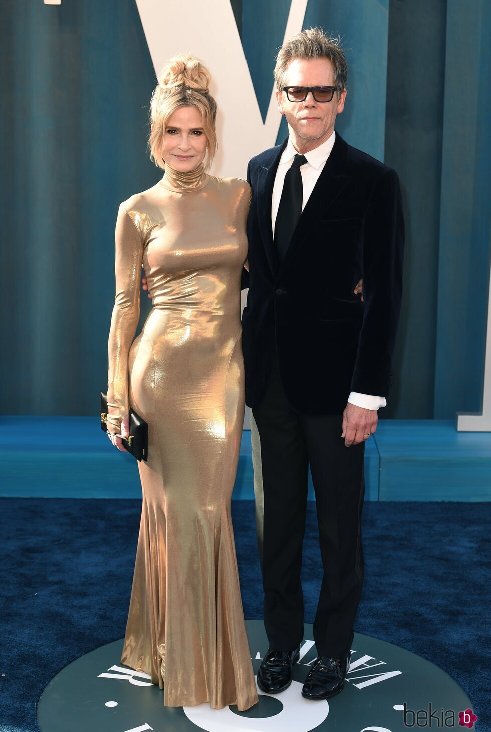 Kyra Sedgwick y Kevin Bacon en la fiesta de Vanity Fair tras los Premios Oscar 2022