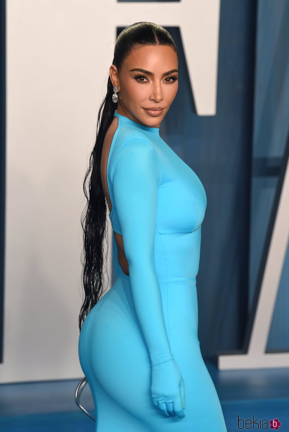 Kim Kardashian en la alfombra roja de la fiesta de Vanity Fair tras los Premios Oscar 2022