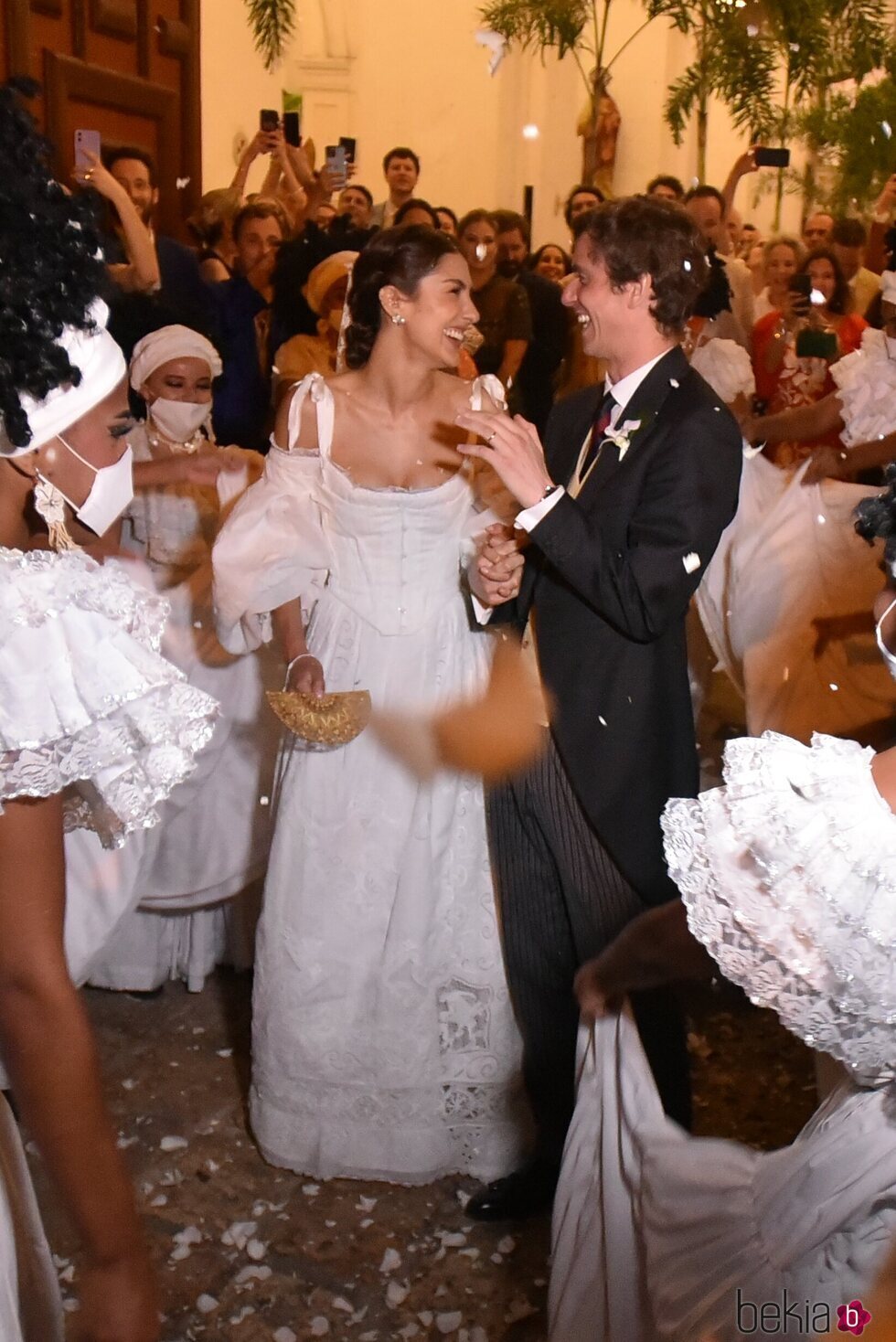 Josef-Emanuel de Liechtenstein y Claudia Echavarría en su boda