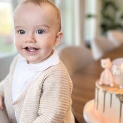 Julian de Suecia en su primer cumpleaños
