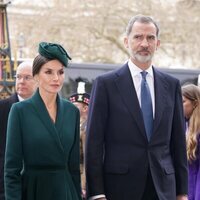 Los Reyes Felipe y Letizia en el homenaje al Duque de Edimburgo en la Abadía de Westminster