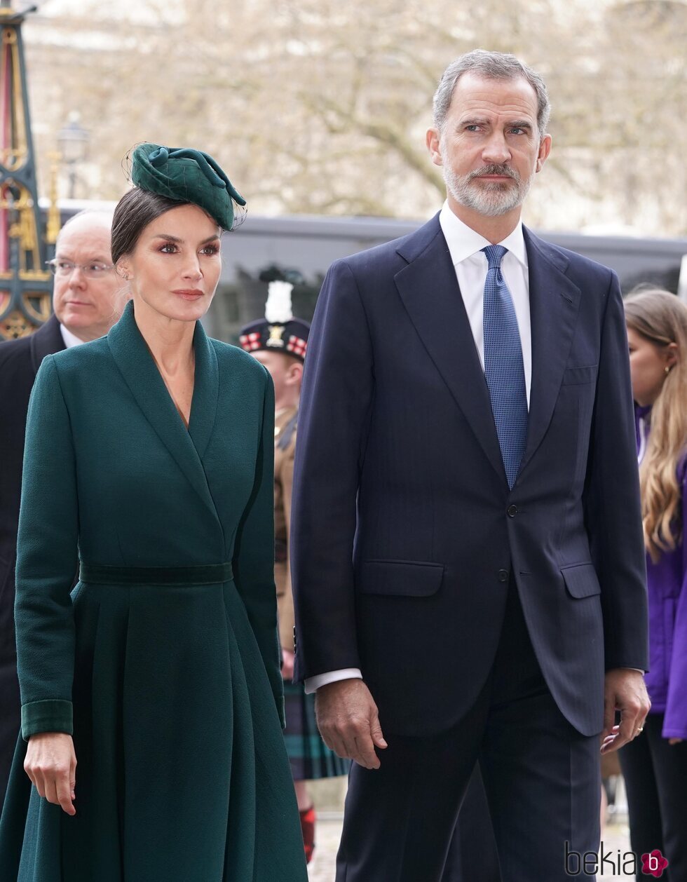 Los Reyes Felipe y Letizia en el homenaje al Duque de Edimburgo en la Abadía de Westminster