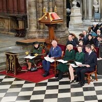 La Familia Real Británica en el homenaje al Duque de Edimburgo
