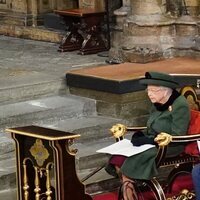 La Reina Isabel en el homenaje al Duque de Edimburgo