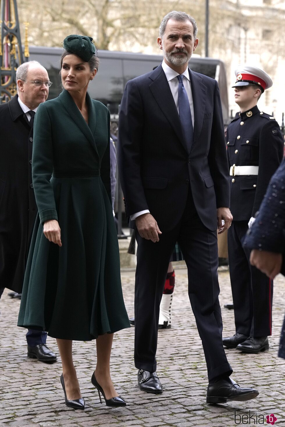 Los Reyes Felipe y Letizia en el homenaje al Duque de Edimburgo en Londres