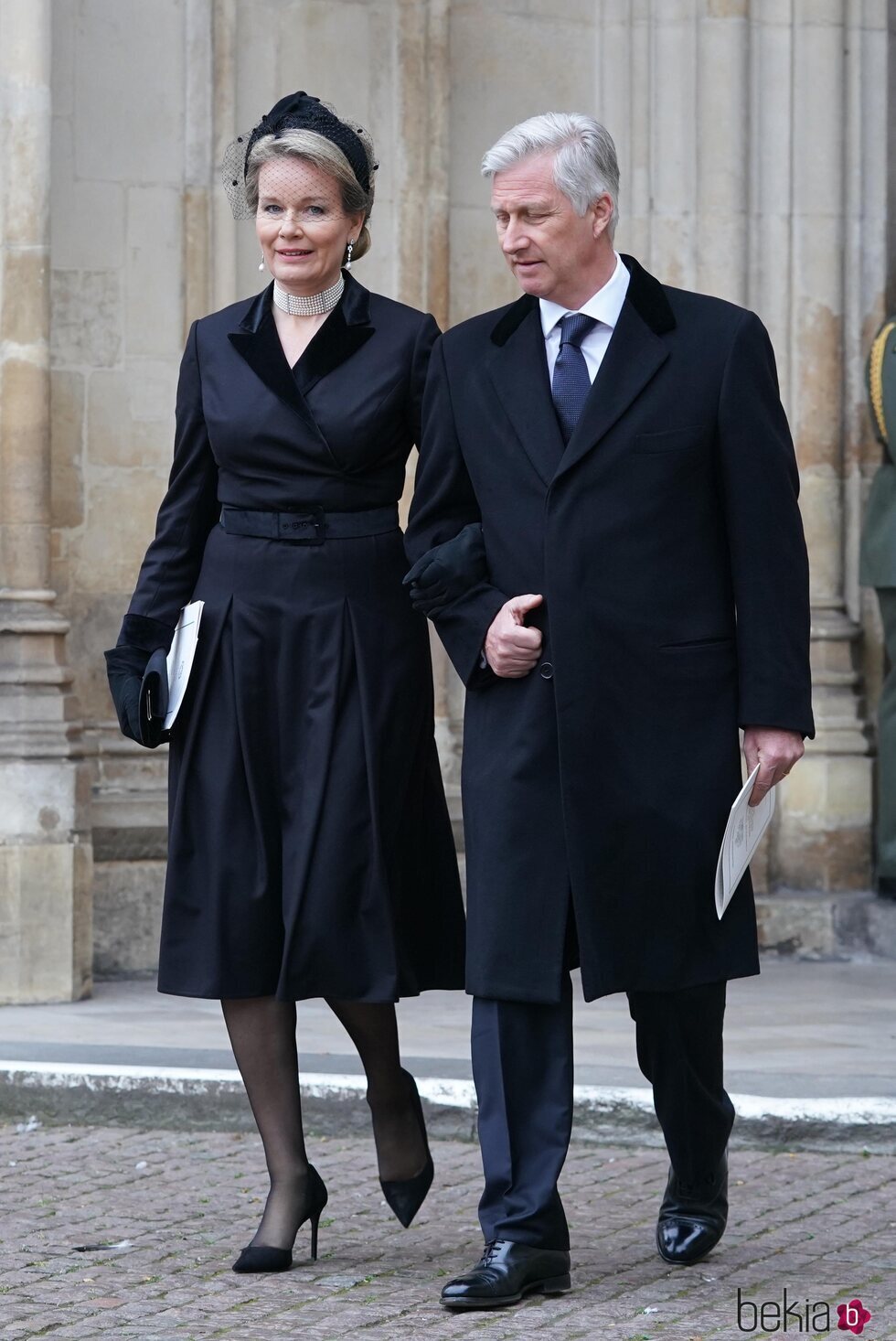 Felipe y Matilde de Bélgica en el homenaje al Duque de Edimburgo