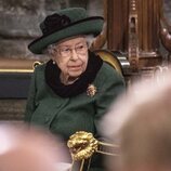 La Reina Isabel en el homenaje al Duque de Edimburgo en la Abadía de Westminster