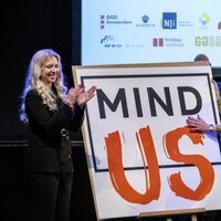 Máxima de Holanda en el lanzamiento de la Fundación MIND Us