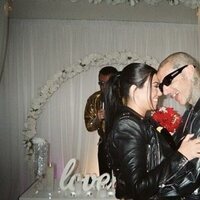 Kourtney Kardashian y Travis Barker durante su boda en Las Vegas