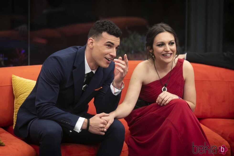 Marta y Adrián en la gala final de 'Secret Story 2'
