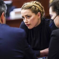 Amber Heard durante su juicio televisado con Johnny Depp
