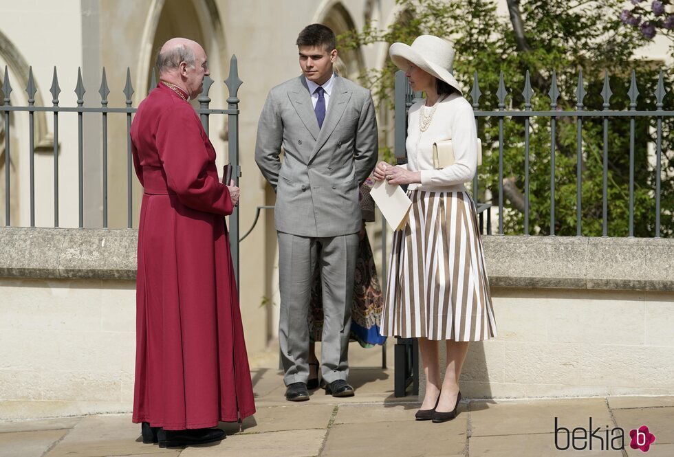 Arthur Chatto y Lady Sarah Chatto en la misa del Domingo de Pascua en Windsor