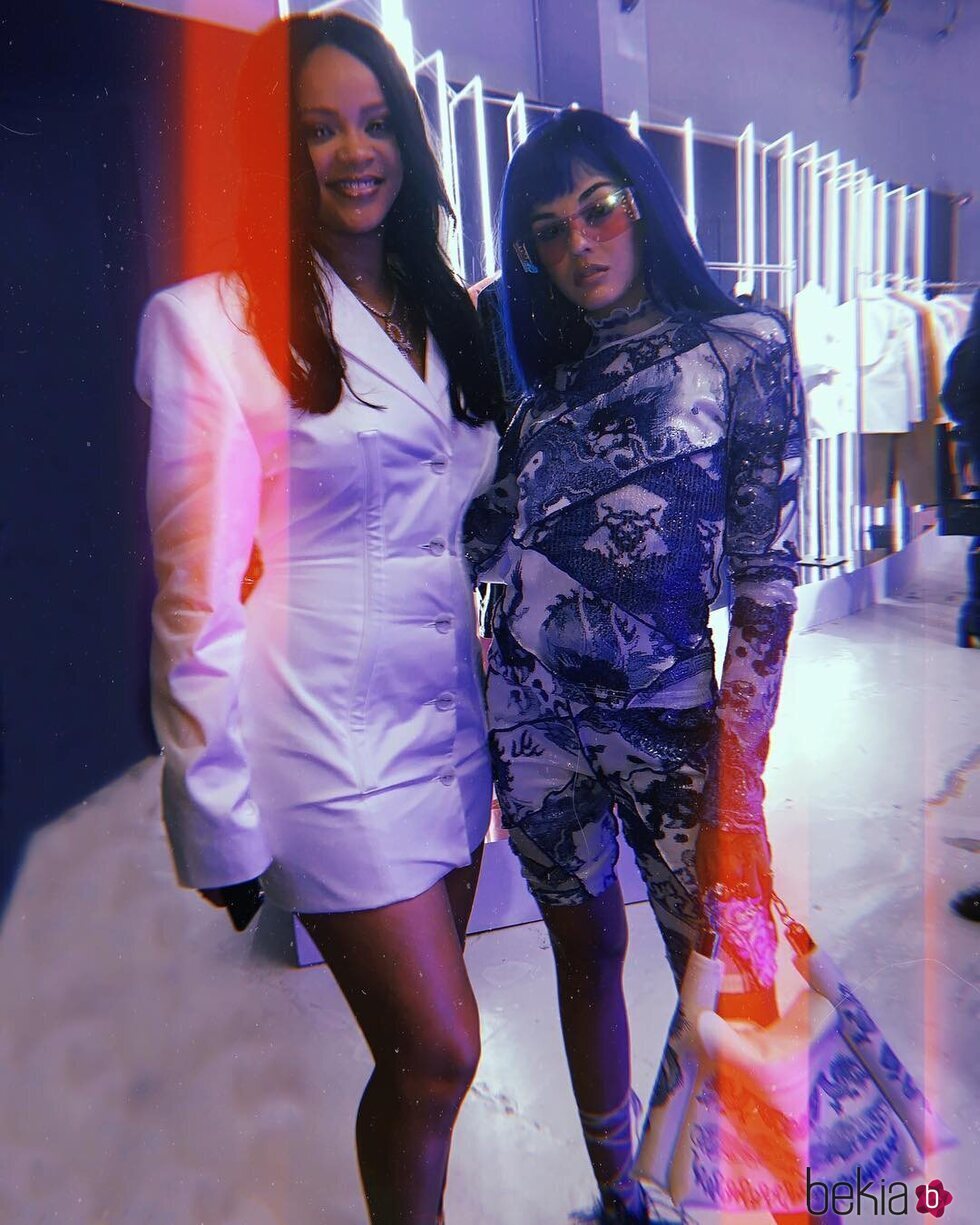 Sita Abellán con Rihanna