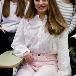 La Princesa Leonor luce sonrisa en una Jornada sobre Juventud y Ciberseguridad en Leganés