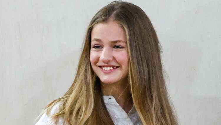 La Princesa Leonor sonríe en una Jornada sobre Juventud y Ciberseguridad en Leganés