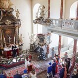 Isabel de Dinamarca durante su Confirmación en la iglesia del Palacio de Fredensborg