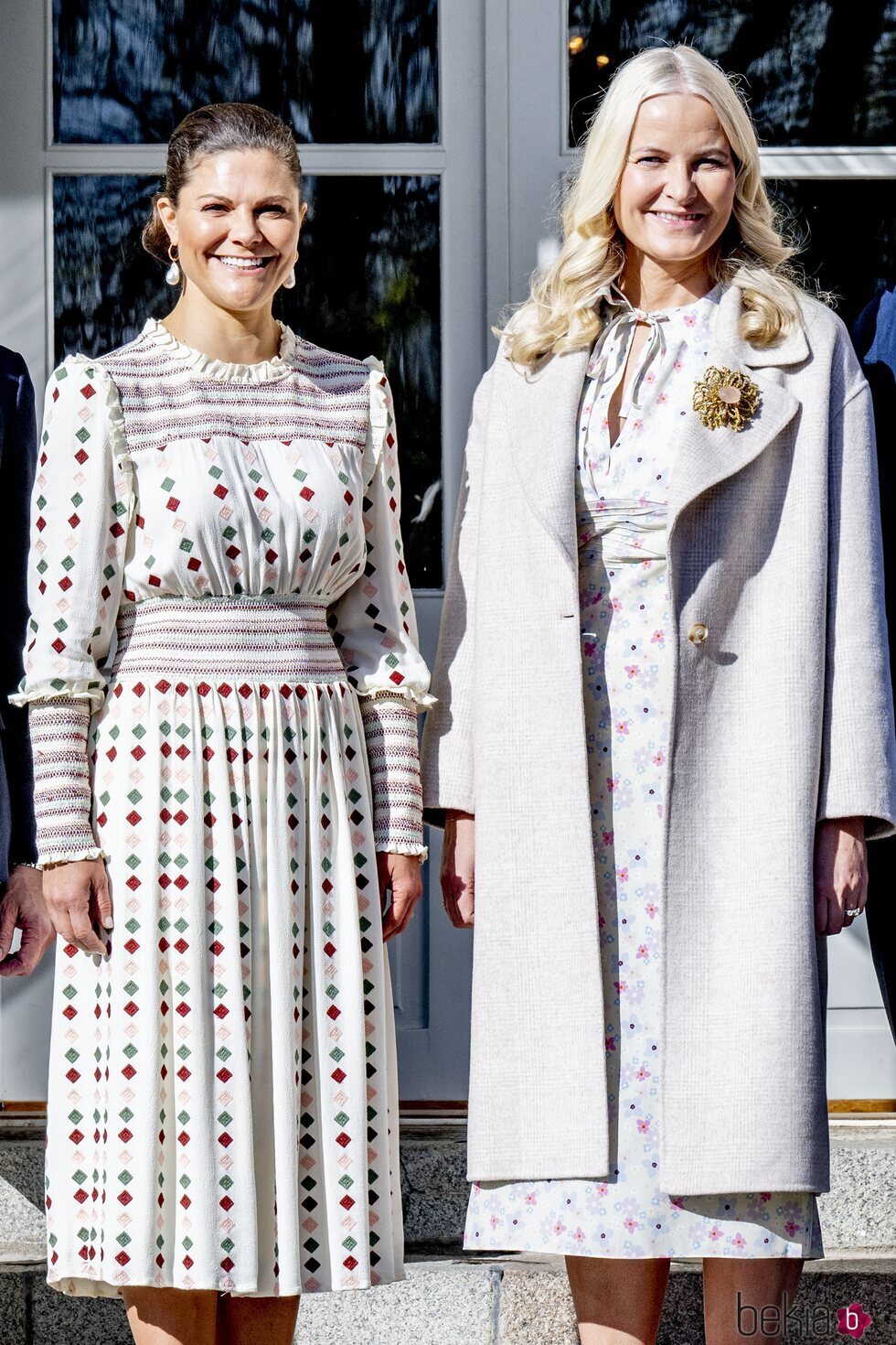 Victoria de Suecia y Mette-Marit de Noruega en el Palacio de Haga