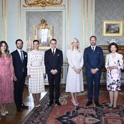 La Familia Real Sueca con Haakon y Mette-Marit de Noruega con motivo de su visita oficial a Suecia