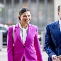 Victoria y Daniel de Suecia durante la visita oficial de Haakon y Mette-Marit de Noruega a Suecia