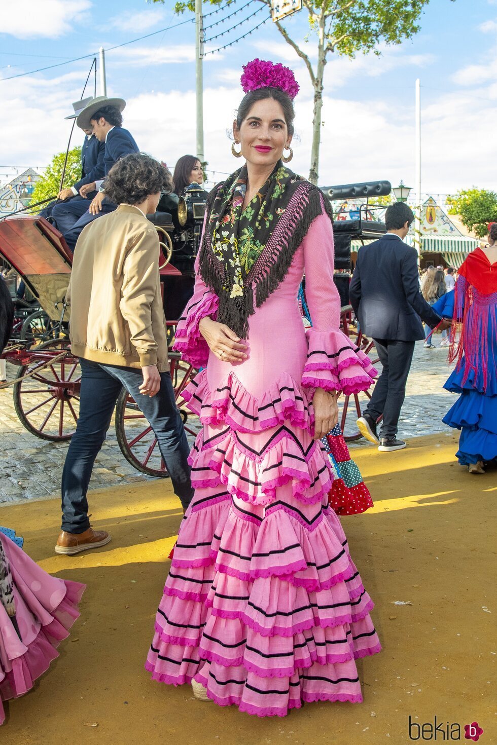 Lourdes Montes en la Feria de Abril de Sevilla 2022
