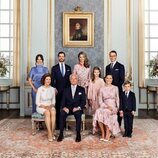 Foto oficial de los miembros de la Casa Real Sueca