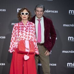 Ágatha Ruiz de la Prada y José Manuel Díaz-Patón en la fiesta de la firma MO de Multiópticas