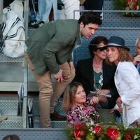 La Infanta Elena y Froilán en la final del Mutua Madrid Open 2022