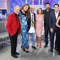 Jesús Mariñas, Marisa Martín Blázquez, Carlos Ferrando, María Teresa Campos, Tony Aguilar, Antonio Rossi, Terelu Campos y Pilar Eyre
