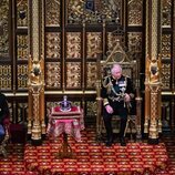 El Príncipe Carlos, Camilla Parker y el Príncipe Guillermo en la Apertura del Parlamento 2022