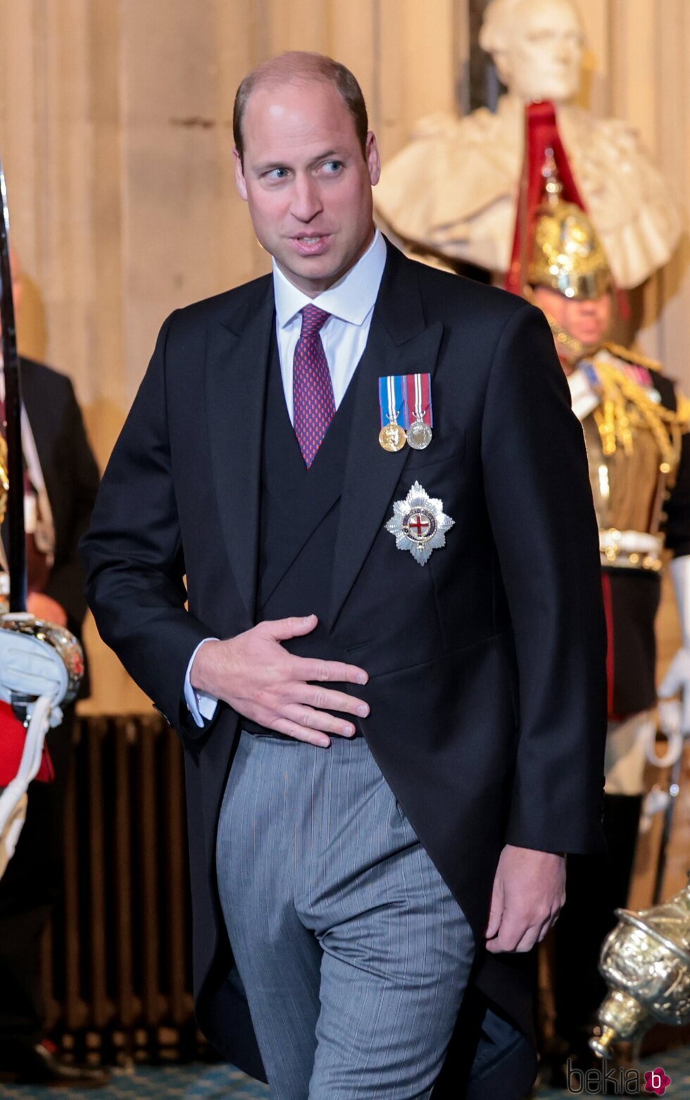 El Príncipe Guillermo tras la ceremonia de Apertura del Parlamento 2022
