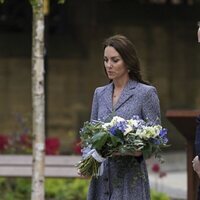 El Príncipe Guillermo y Kate Middleton en la inauguración del monumento a las víctimas del Manchester Arena