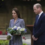 El Príncipe Guillermo y Kate Middleton en la inauguración del monumento a las víctimas del Manchester Arena