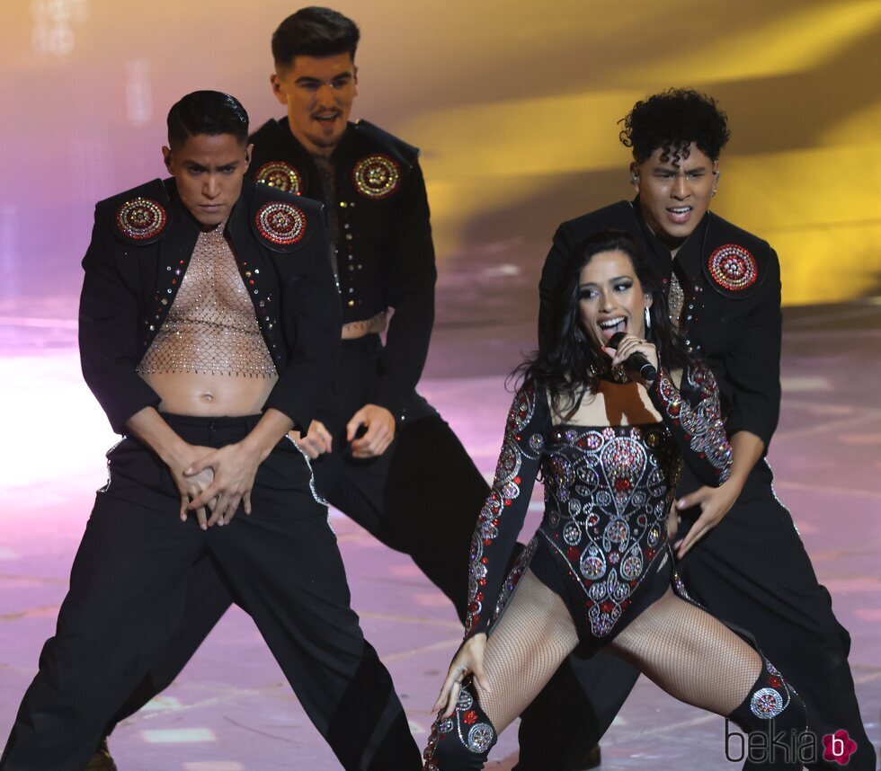 Chanel cantando 'SloMo' en Eurovisión 2022