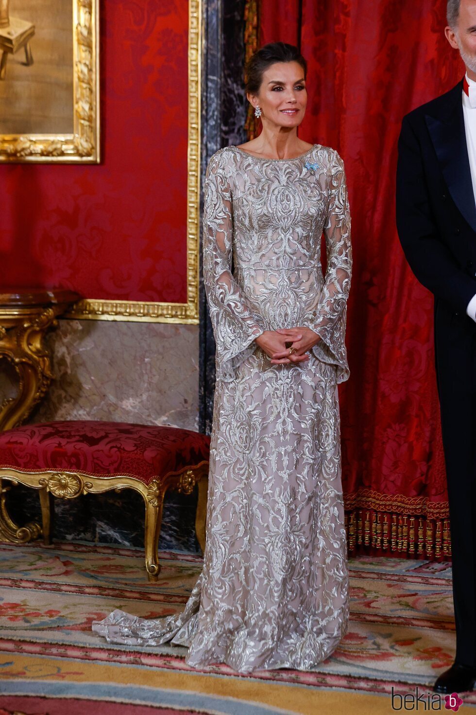 La Reina Letizia en la cena de gala al Emir y la Jequesa de Catar por su Visita de Estado a España