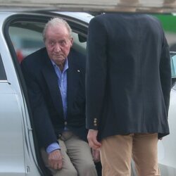 El Rey Juan Carlos en su regreso a España tras casi dos años en Abu Dabi