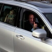 El Rey Juan Carlos con Pedro Campos a su llegada a Sanxenxo en su regreso a España