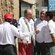 El Rey Juan Carlos entre regatistas en Sanxenxo en su regreso a España