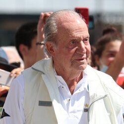 El Rey Juan Carlos en el Club Náutico de Sanxenxo en su regreso a España