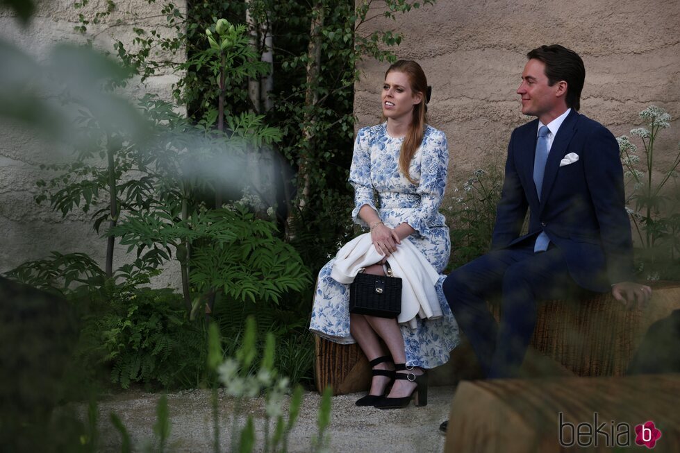 Beatriz de York y Edoardo Mapelli Mozzi durante su paso por Chelsea Flower Show 2022